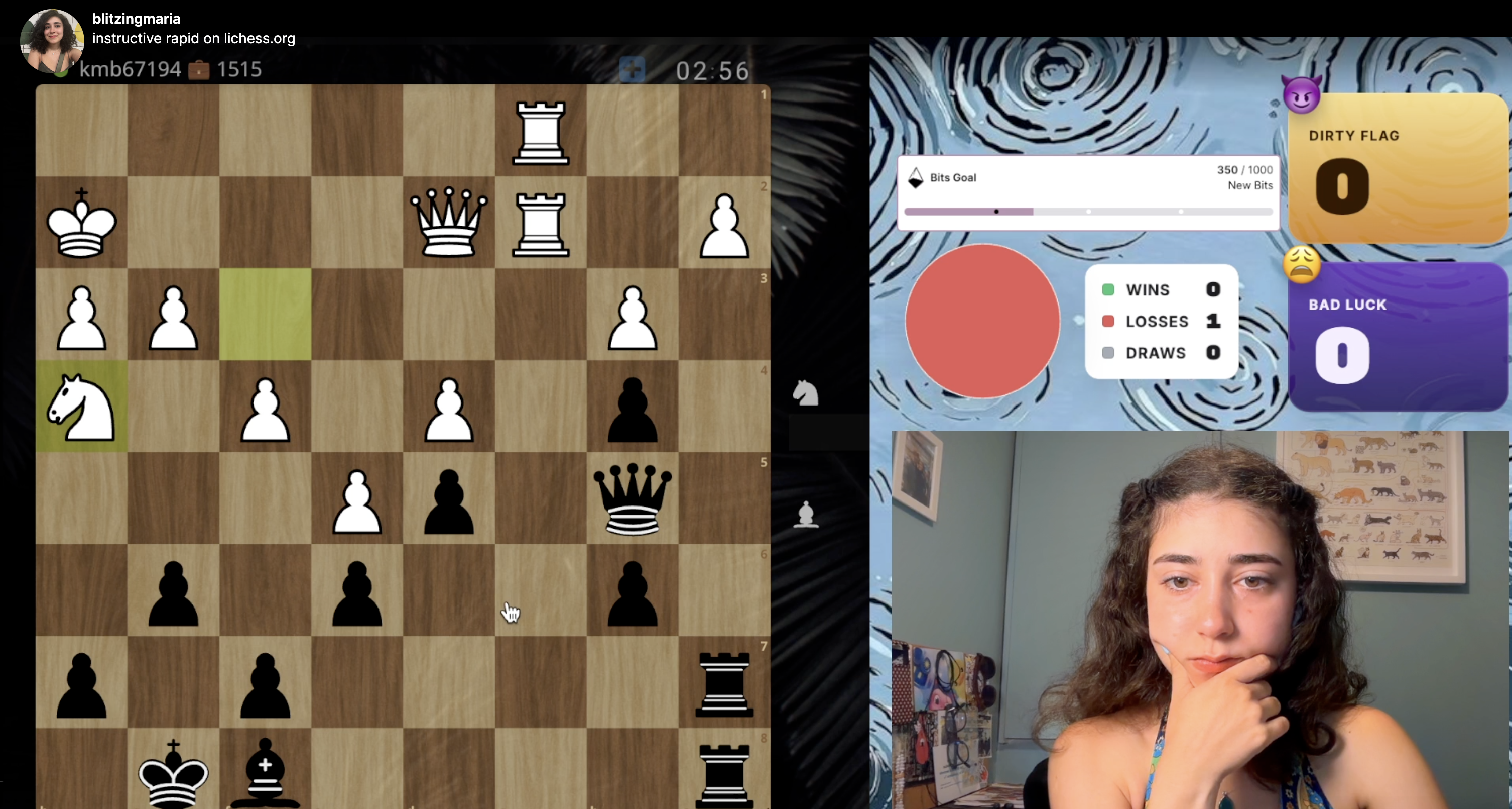 Screenshot from a live Twitch stream