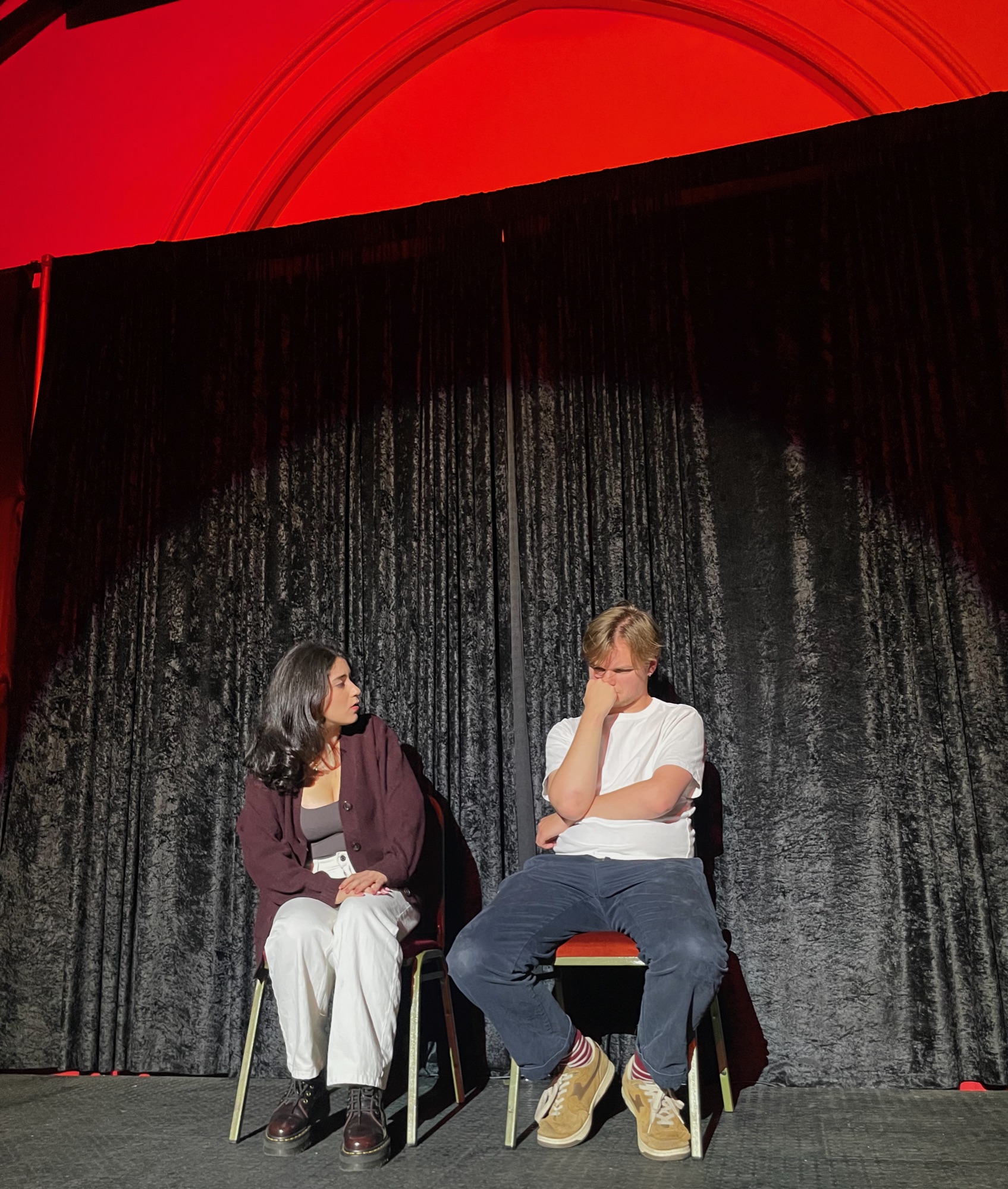 Maria and Felix on stage
