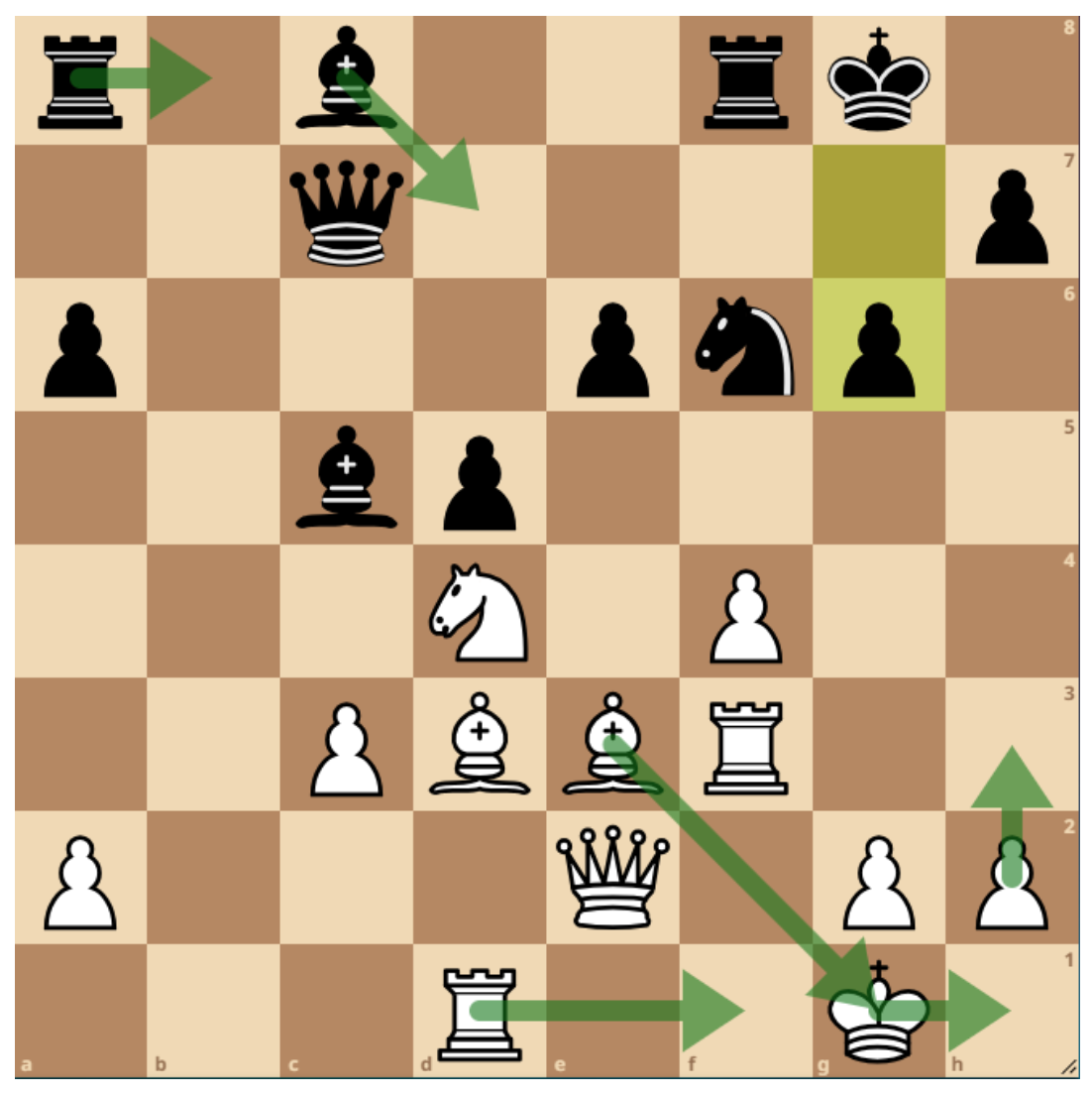Chess position from a London League game